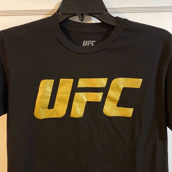 Tops | Ufc Kids Black And Gold Tshirt 